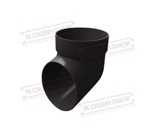 Колено сливное ПВХ коричневое RR 32