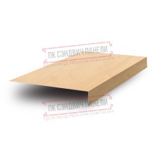 Планка карнизного свеса 200х30х2000 ECOSTEEL-Клен-0.5
