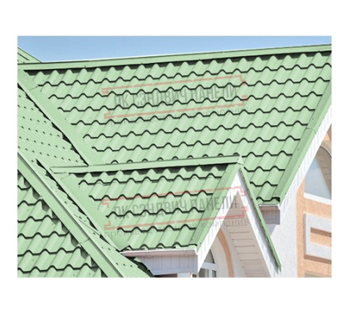 Планка конька плоского 190х190х2000 Norman ПЭ-6019-0.5