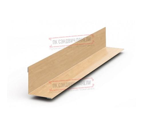 Планка угла внутреннего 115х115х2000 ECOSTEEL-Клен-0.5
