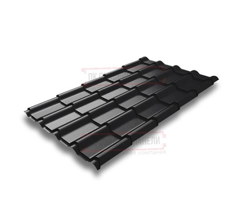 Металлочерепица Камея RAL9005 Drap-0.45