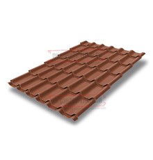 Металлочерепица Классик RAL8004 Satin Мatt-0,5