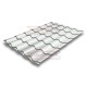 Металлочерепица Кредо RAL9003 Drap-0,45