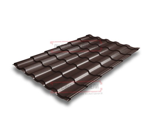 Металлочерепица Кредо RAL8017 Satin Мatt-0,5