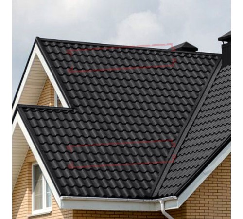 Металлочерепица Кредо RAL9005 Rooftop Matte-0,5