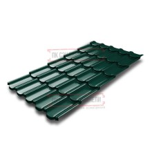 Металлочерепица Квинта плюс 3D RAL6005 Drap-0,45
