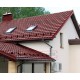 Металлочерепица Квинта плюс 3D RAL3011 Полиэстер-0,45