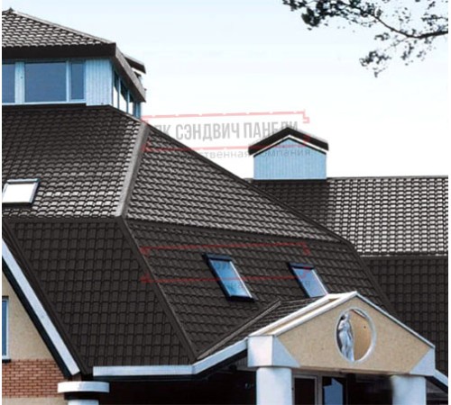 Металлочерепица Квадро профи RR32 Rooftop Matte-0,5