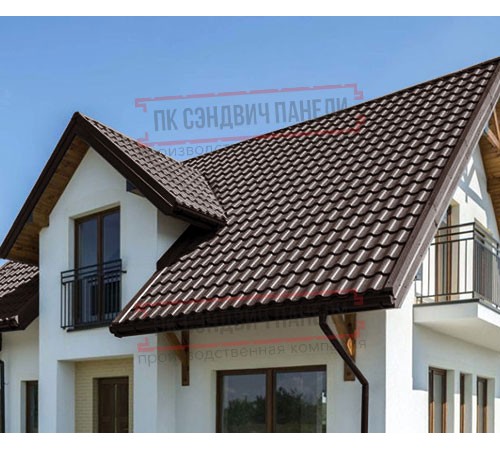 Металлочерепица Монтекристо-S RAL8017 PURETAN-0.5