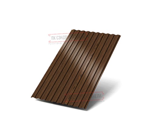 Профилированный лист С8х1150 ECOSTEEL-МореныйДуб-0.5.