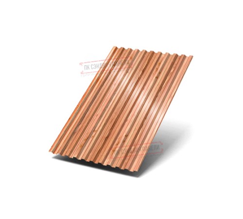 Профилированный лист C21х1000 ECOSTEEL_T-Кедр-0.5