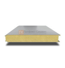 Сэндвич панели гладкие с пенополиизоциануратом, ширина 1200 мм, толщина 100 мм, 0.5/0.5, RAL7004