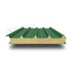 Сэндвич панели кровельные с пенополиуретаном, ширина 1000 мм, толщина 60 мм, 0.5/0.5, RAL6002