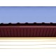 Софит металлический без перфорации 0,5 Satin с пленкой RAL 3005 красное вино