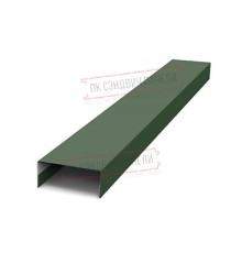 Крепежная планка нижняя Texas 0,5 Velur RAL 6020 хромовая зелень